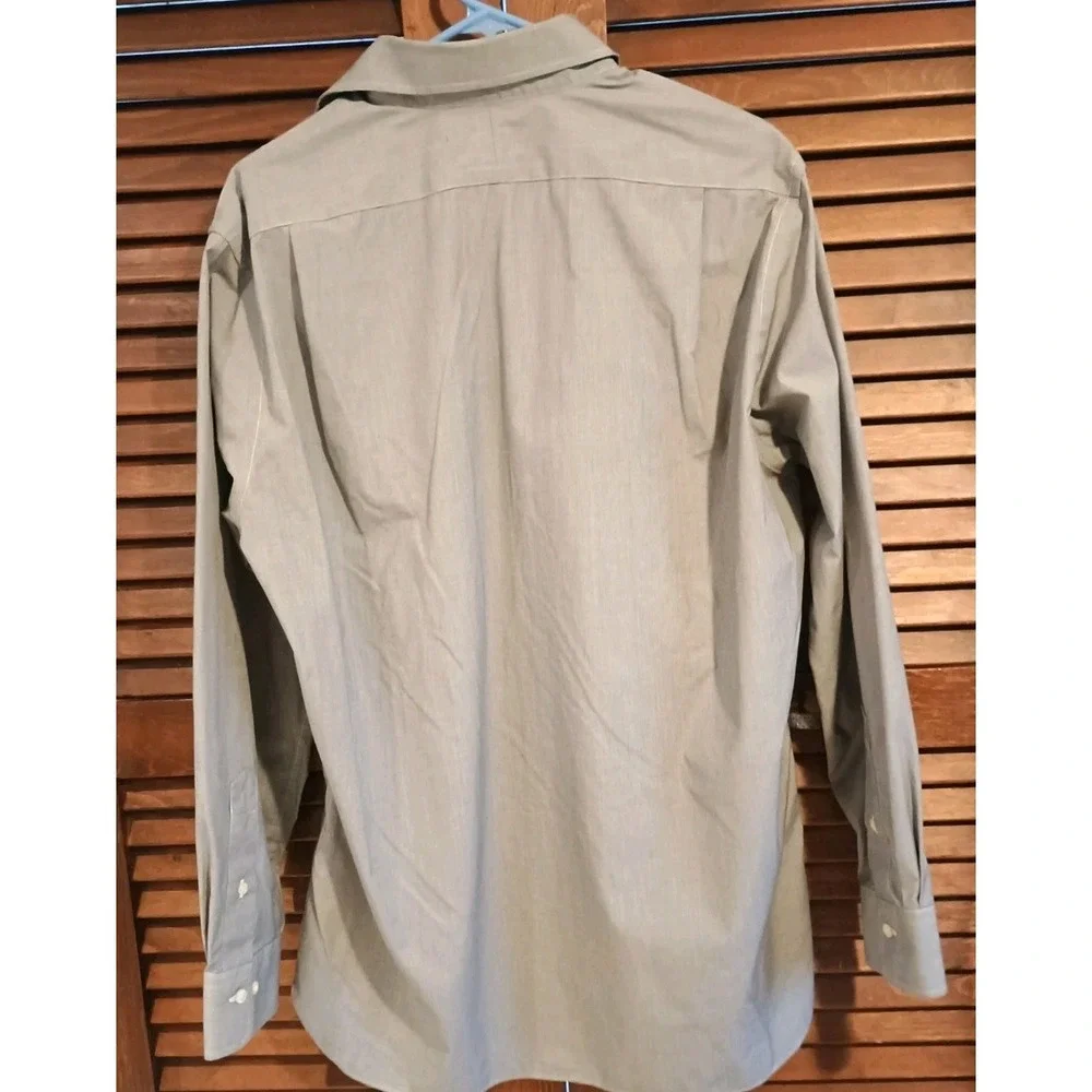 Polo Ralph Lauren Mens Gray Button Down Shirt Classic Fit 16.5 X 34/35 Easy Care